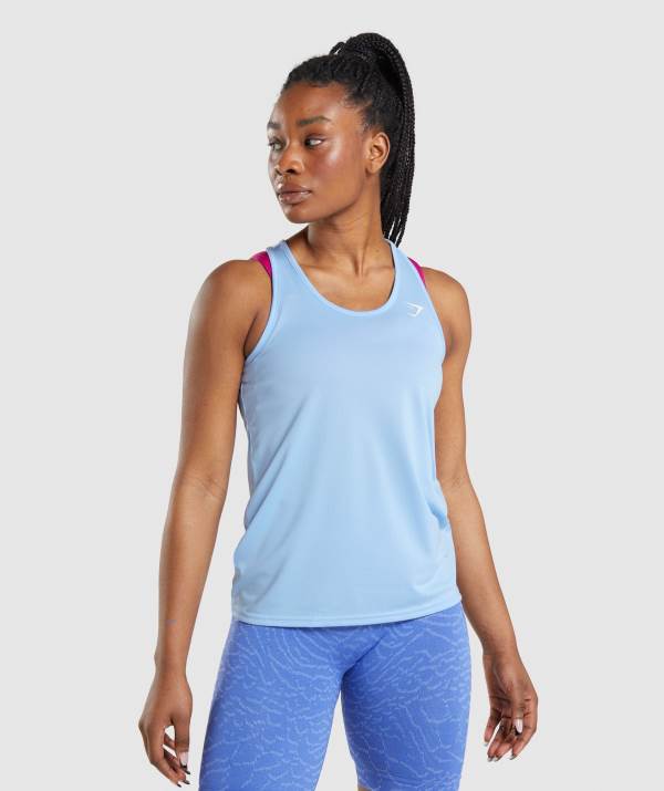 Damske Tielko Gymshark Training Siva Modre | GD5619372